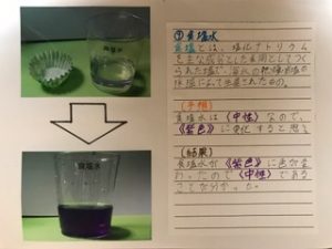 自由研究紫キャベツ理科化学の実験のまとめ方